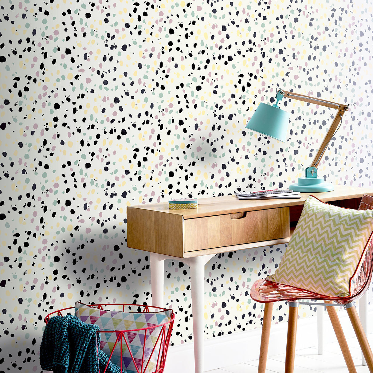 Floyd Multicolor by Arthouse Terrazzo Wallpaper- Brewster Home Fashions AH909708