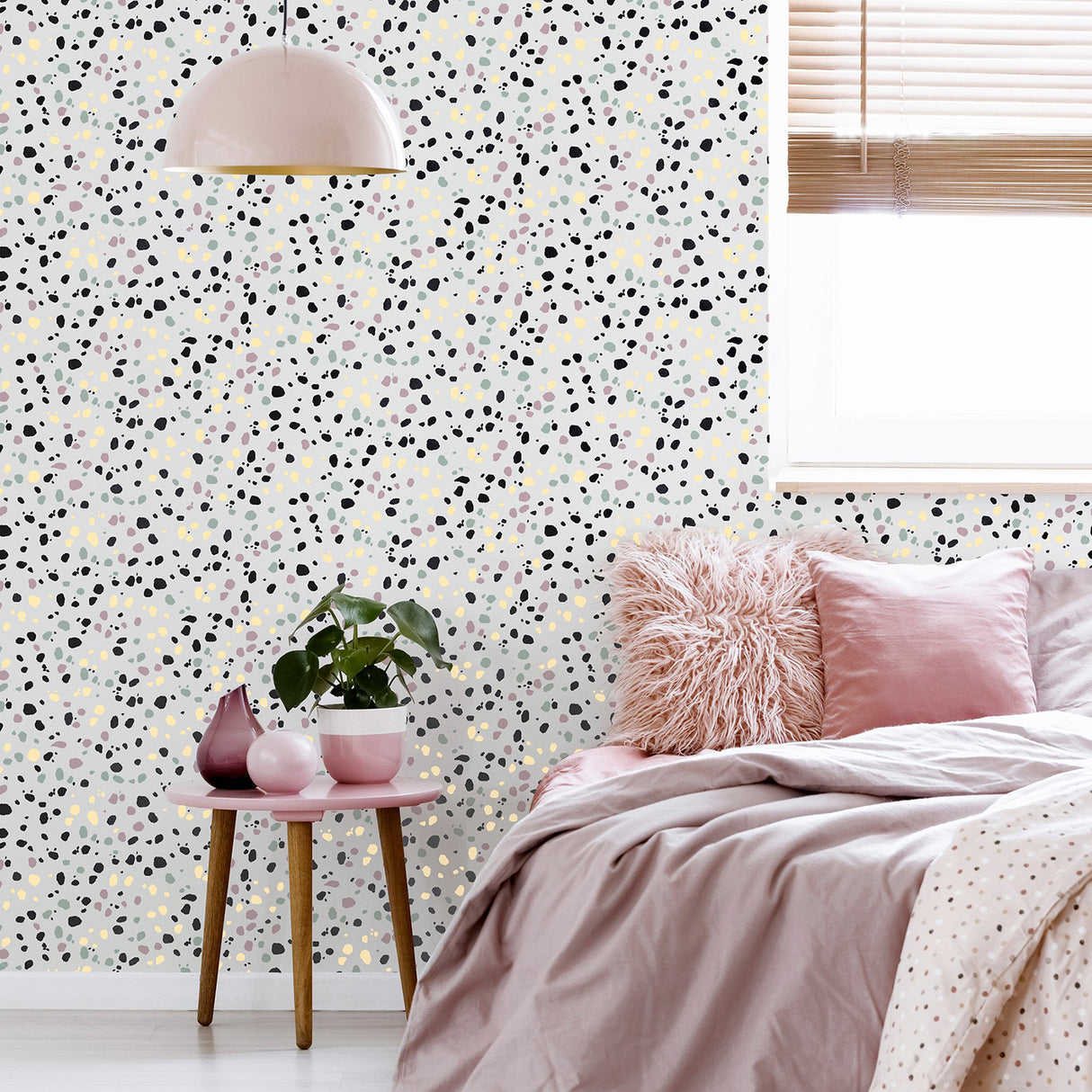 Floyd Multicolor by Arthouse Terrazzo Wallpaper- Brewster Home Fashions AH909708