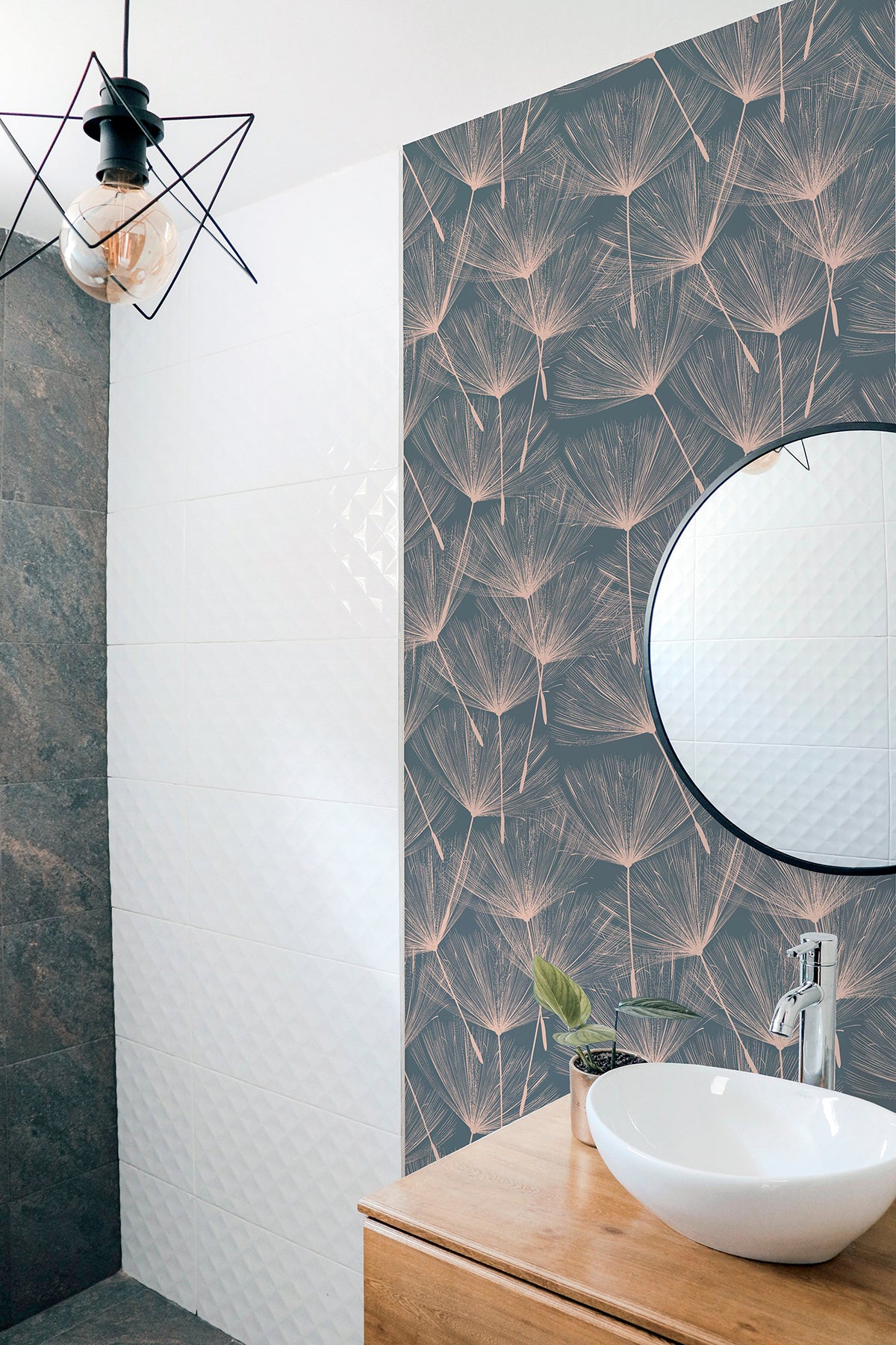 Kazue Metallic by Arthouse Dandelion Wallpaper – Brewster Home Fashions AH920807