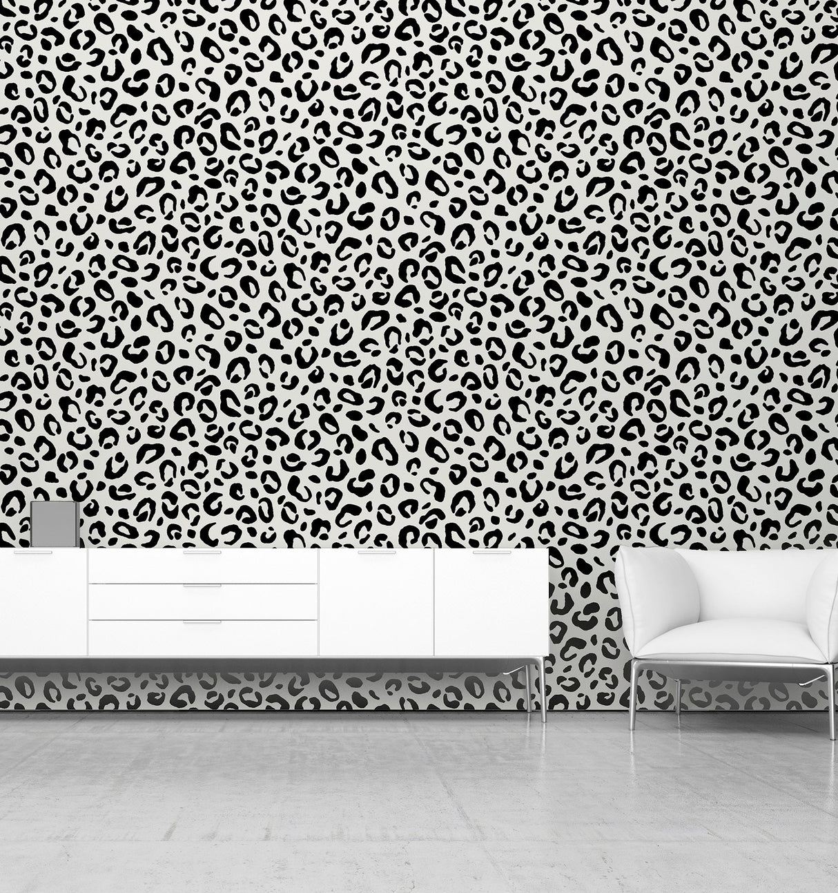 Dinah Black by Arthouse Leopard Print Wallpaper – Brewster Home Fashions AH921801