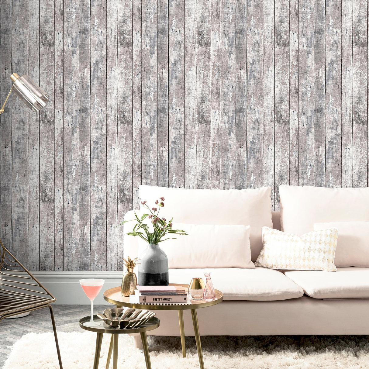 Bertram Neutral by Arthouse Wood Wallpaper- Brewster Home Fashions AH922705