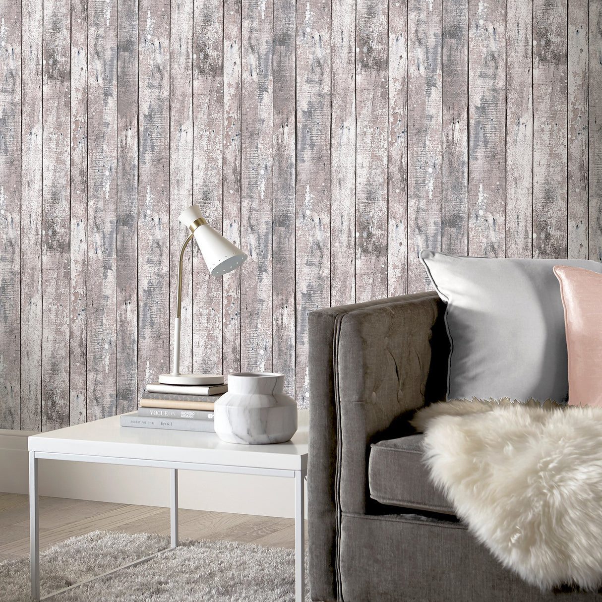 Bertram Neutral by Arthouse Wood Wallpaper- Brewster Home Fashions AH922705