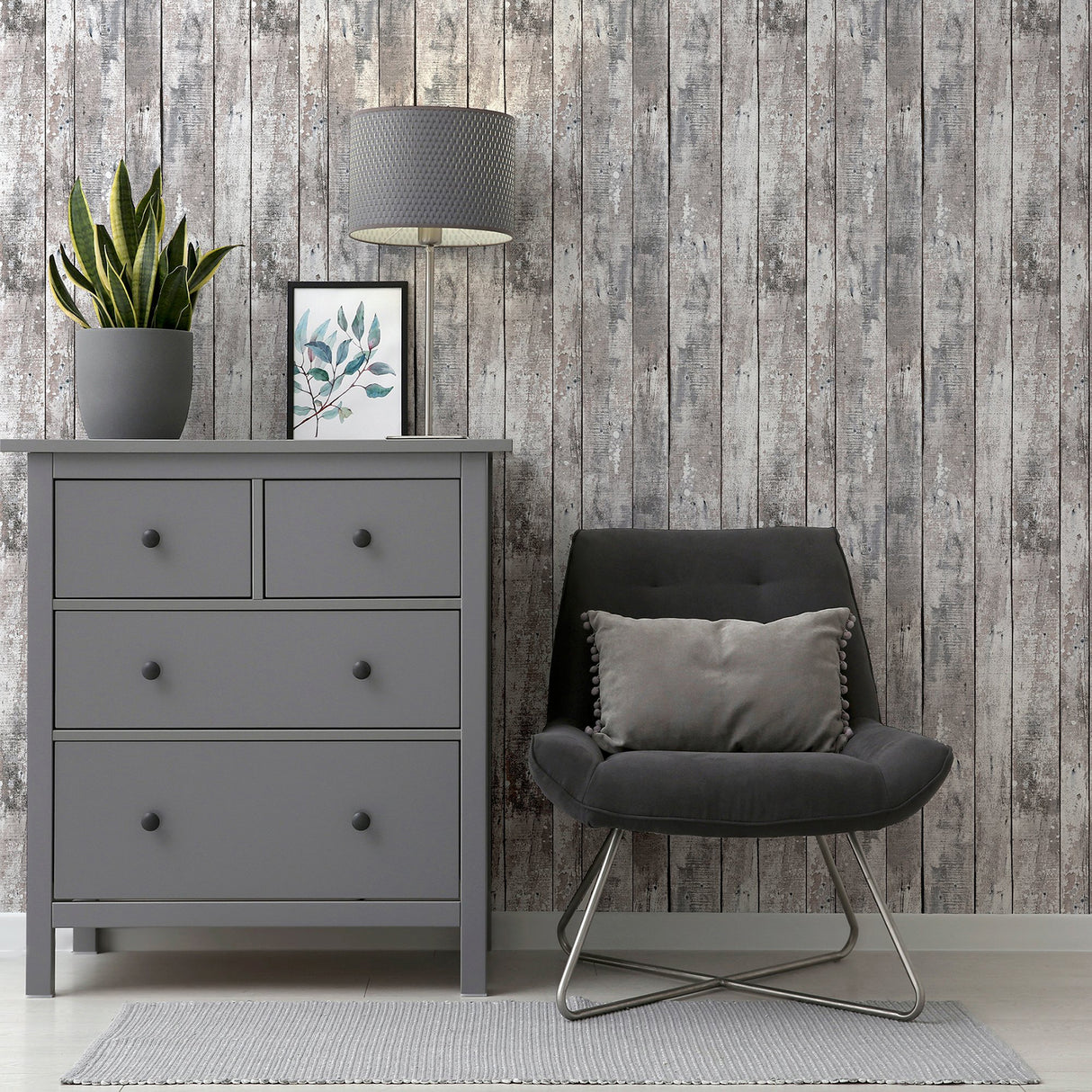Bertram Neutral by Arthouse Wood Wallpaper- Brewster Home Fashions AH922705