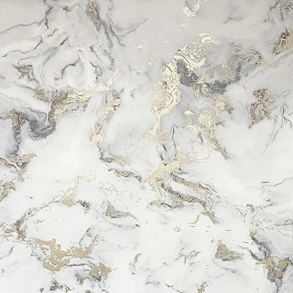 Merrick Grey Marble Wallpaper by Arthouse with metallic veining