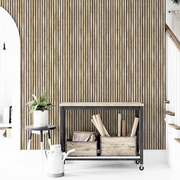 Herman Light Brown by Arthouse Wood Wallpaper – Brewster AH923800