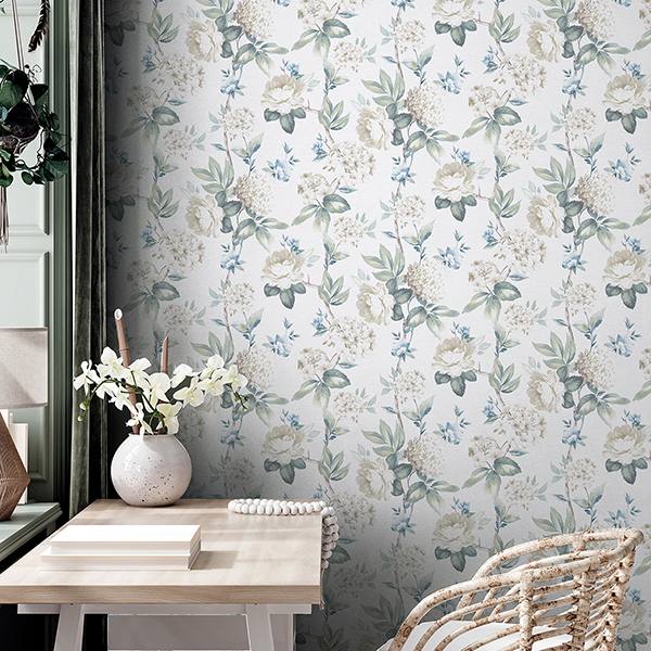 Atley Light Green by Arthouse Floral Wallpaper – Brewster Home Fashions AH923802