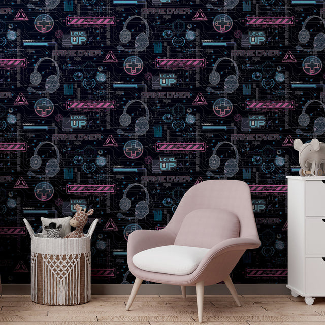 Casper Pink by Arthouse Gamer Wallpaper – Brewster Home Fashions AH923803