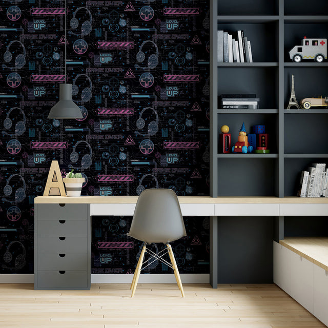 Casper Pink by Arthouse Gamer Wallpaper – Brewster Home Fashions AH923803