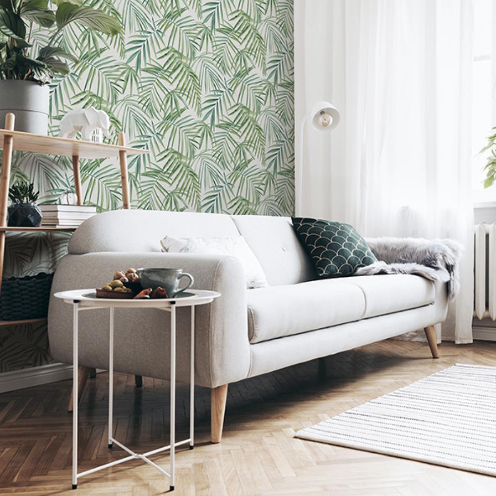 Juan Green by Arthouse Palm Leaves Wallpaper – Brewster Home Fashions AH923909
