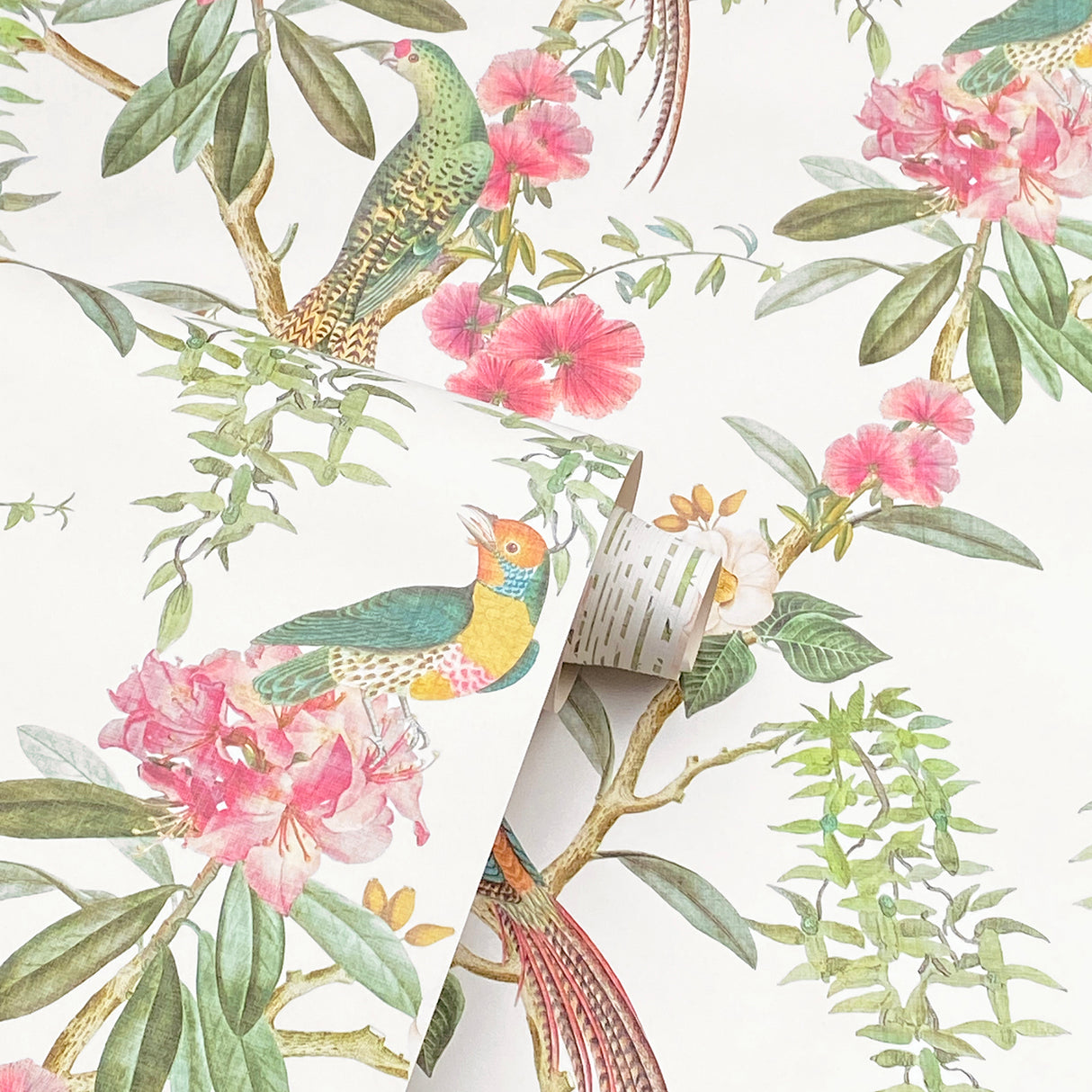 Celine Pink by Arthouse Courtyard Garden Wallpaper – Brewster Home Fashions AH924907