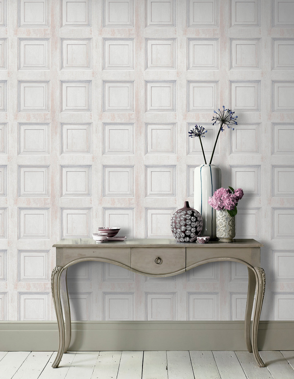 Willard Off-White by Arthouse Wood Panel Wallpaper- Brewster Home Fashions AH945902