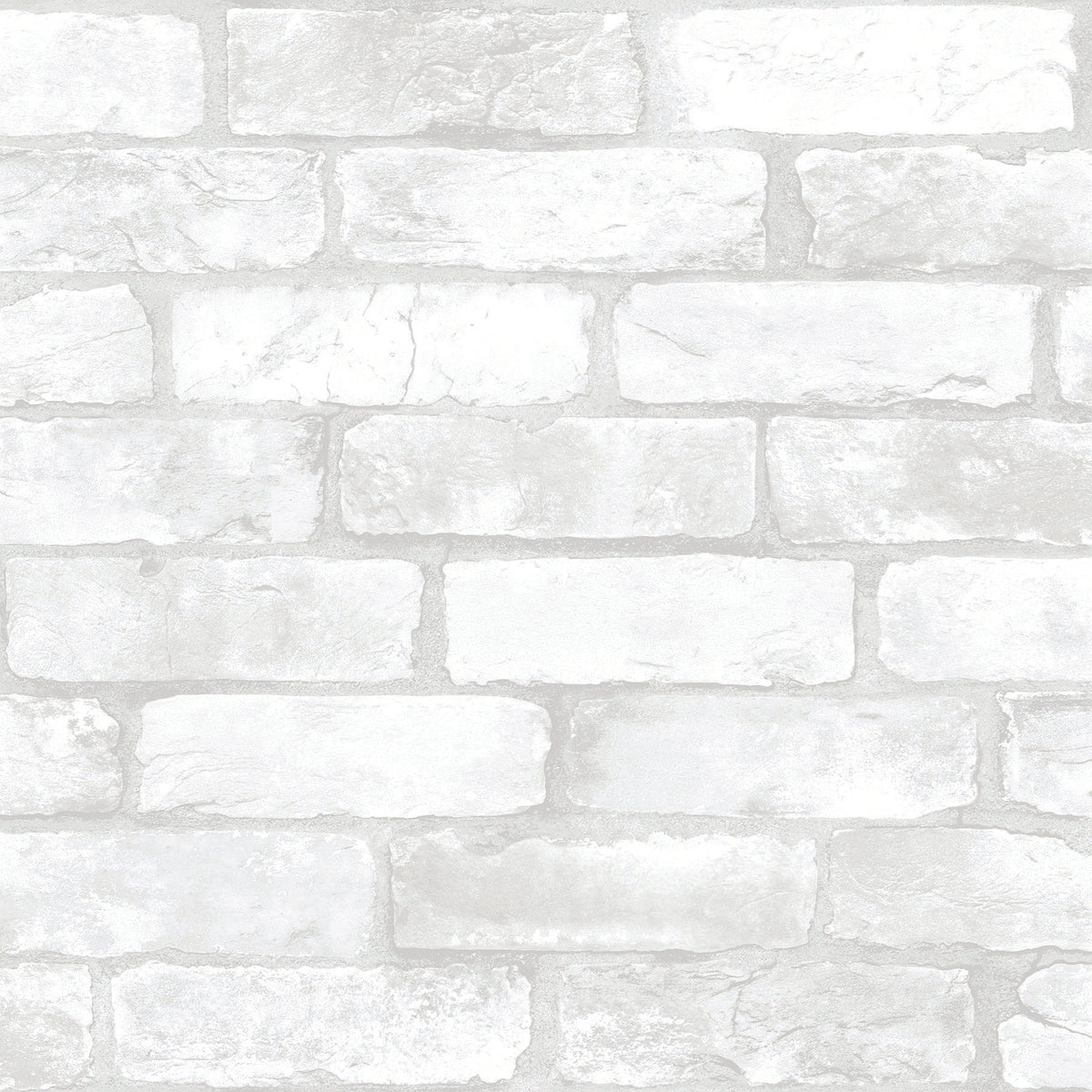 Studio Brick White Peel and Stick Wallpaper by InHome - ARW4228