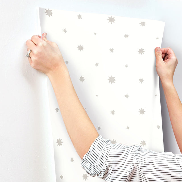 Henry Stone Starburst Wallpaper with Modern Stars & Outer Space Motif - A-Street Prints AST4350