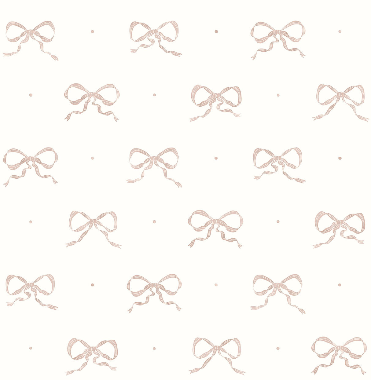 Emma Petal Large Bow Wallpaper with Whimsical Novelty Graphic Pattern - A-Street Prints AST4354