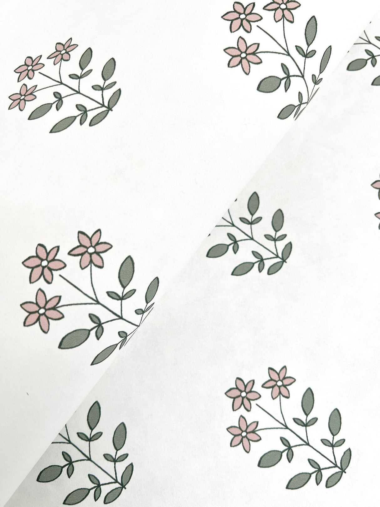 Kit Petal Floral Wallpaper in Petal Half Drop Botanical Farmhouse Non Woven A?Street Prints AST4360