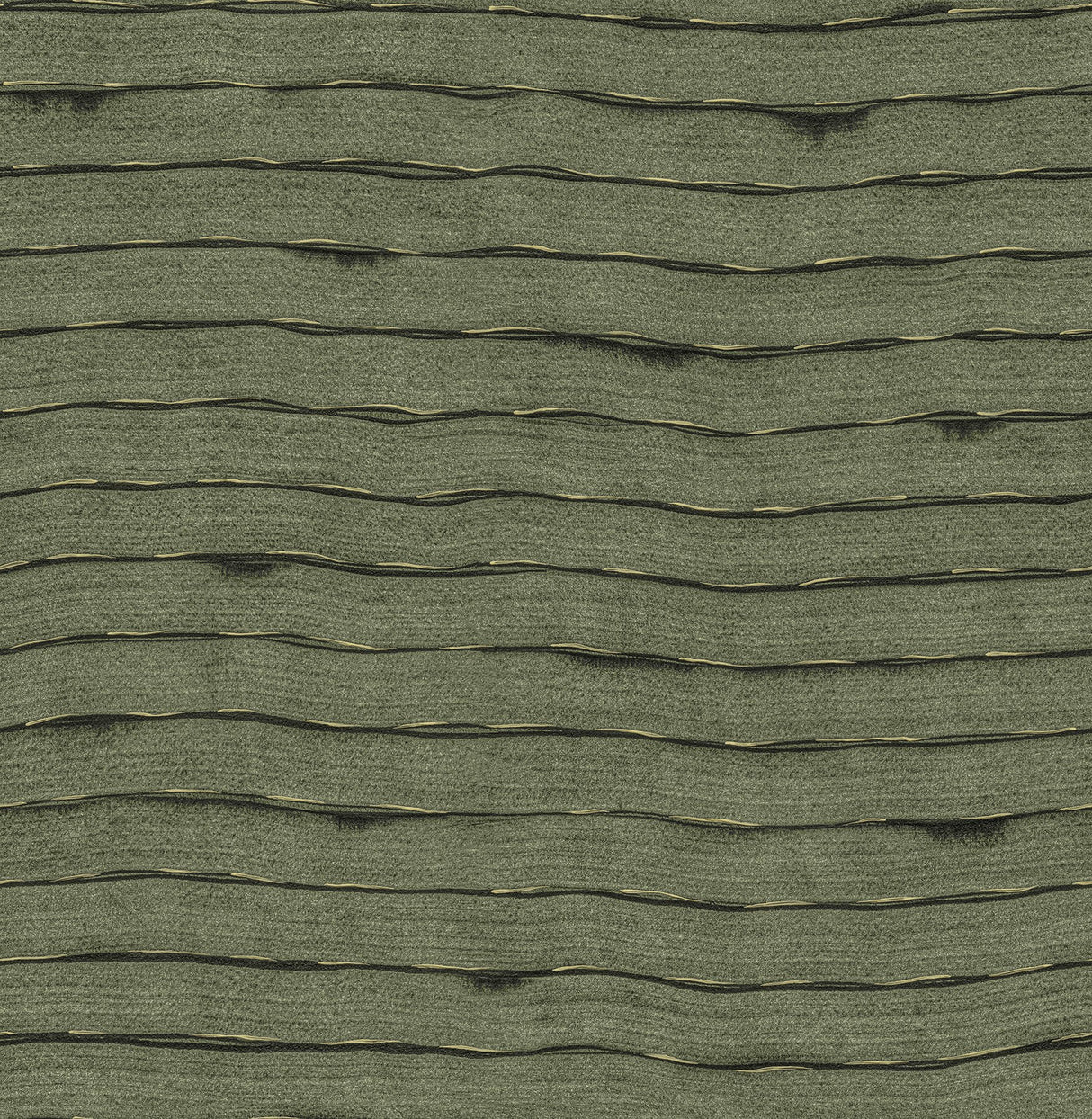 Naia Green Horizontal Wavy Lines Wallpaper with Abstract Modern Pattern - A-Street Prints AST4683
