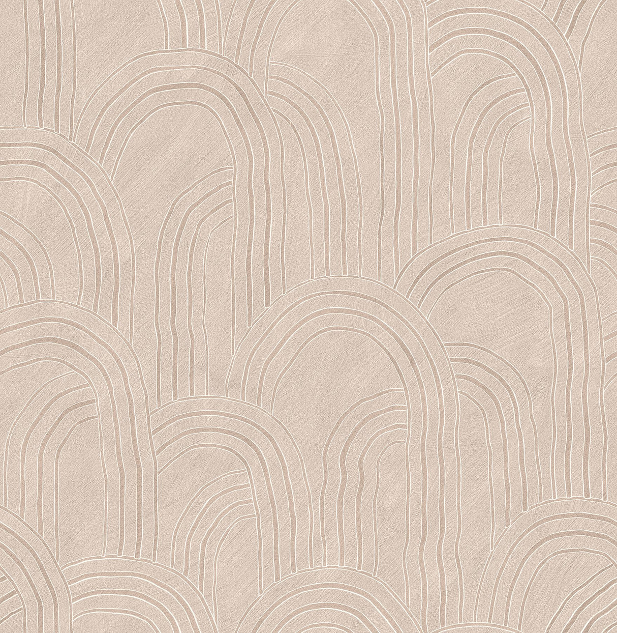 Cabo Pink Rippled Arches Wallpaper with Modern Geometric Pattern - A-Street Prints AST4686