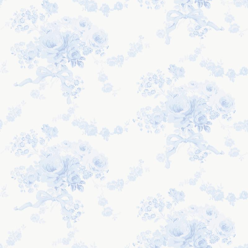 LoveShackFancy Champagne Harbor Powdered Blue Wallpaper – A-Street Prints AST6446