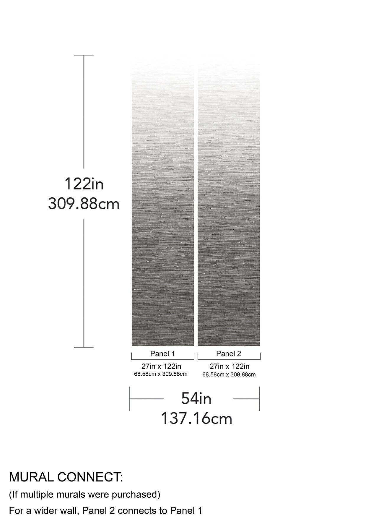 Mist Light Grey Ombre Wall Mural - A-Street Prints ASTM5045