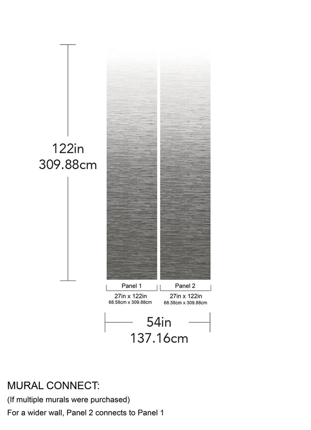 Mist Light Grey Ombre Wall Mural - A-Street Prints ASTM5045