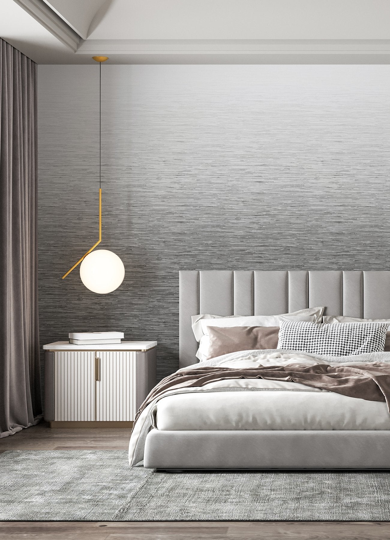 Mist Light Grey Ombre Wall Mural - A-Street Prints ASTM5045