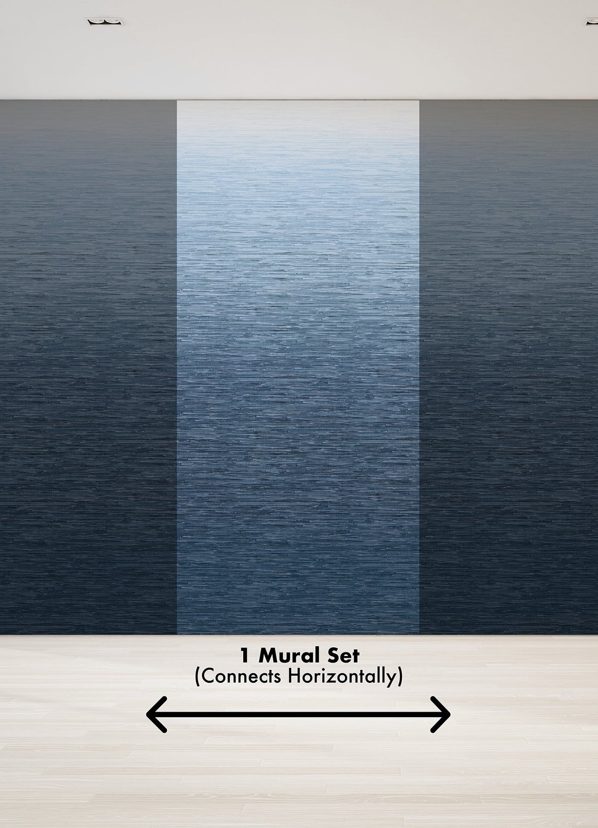 Into the Deep Dark Blue Ombre Wall Mural with Textural Gradient - A-Street Prints ASTM5046