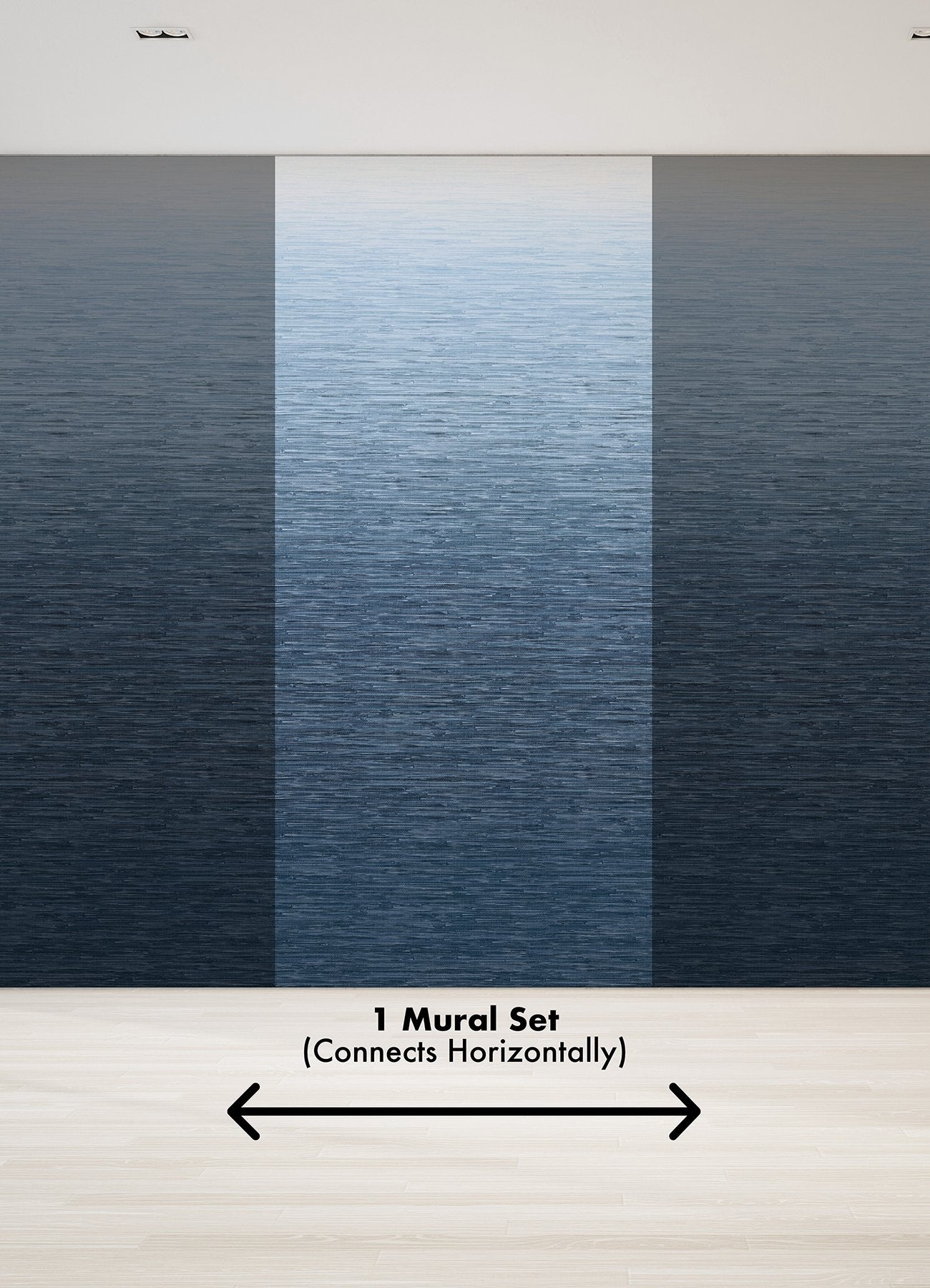 Into the Deep Dark Blue Ombre Wall Mural with Textural Gradient - A-Street Prints ASTM5046