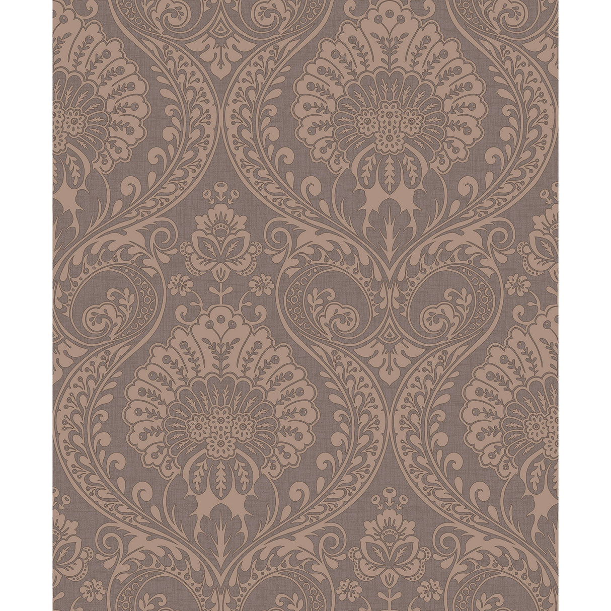 Berenice Rose Gold Luxe Damask Wallpaper in Rose Gold by Arthouse