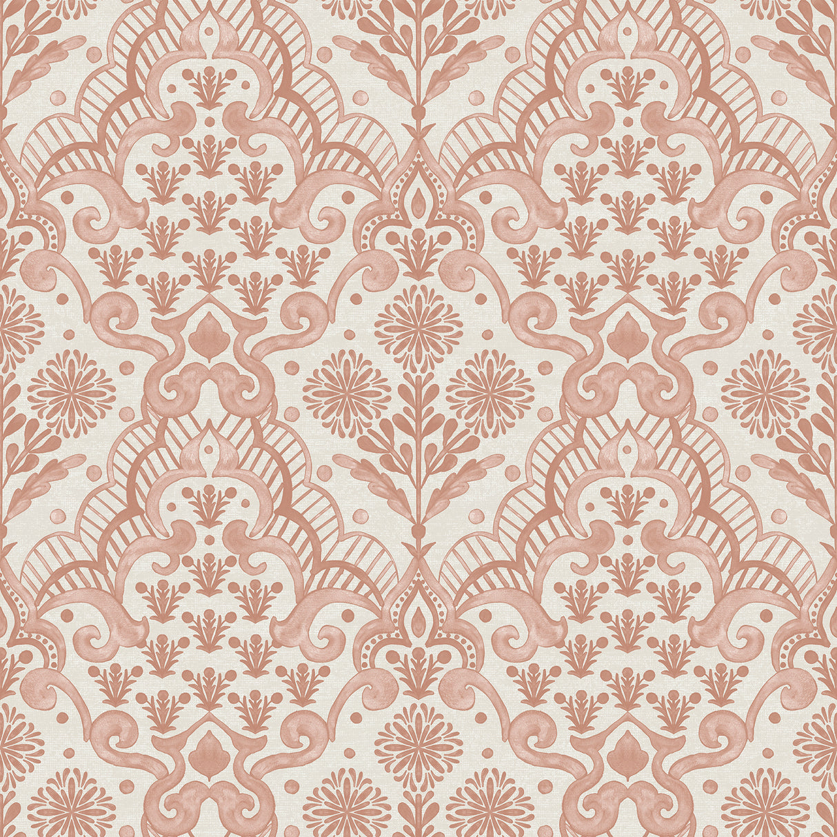 Brownstone Blooms Clay Peel and Stick Wallpaper by NuWallpaper x Brownstone Boys - BBS6555