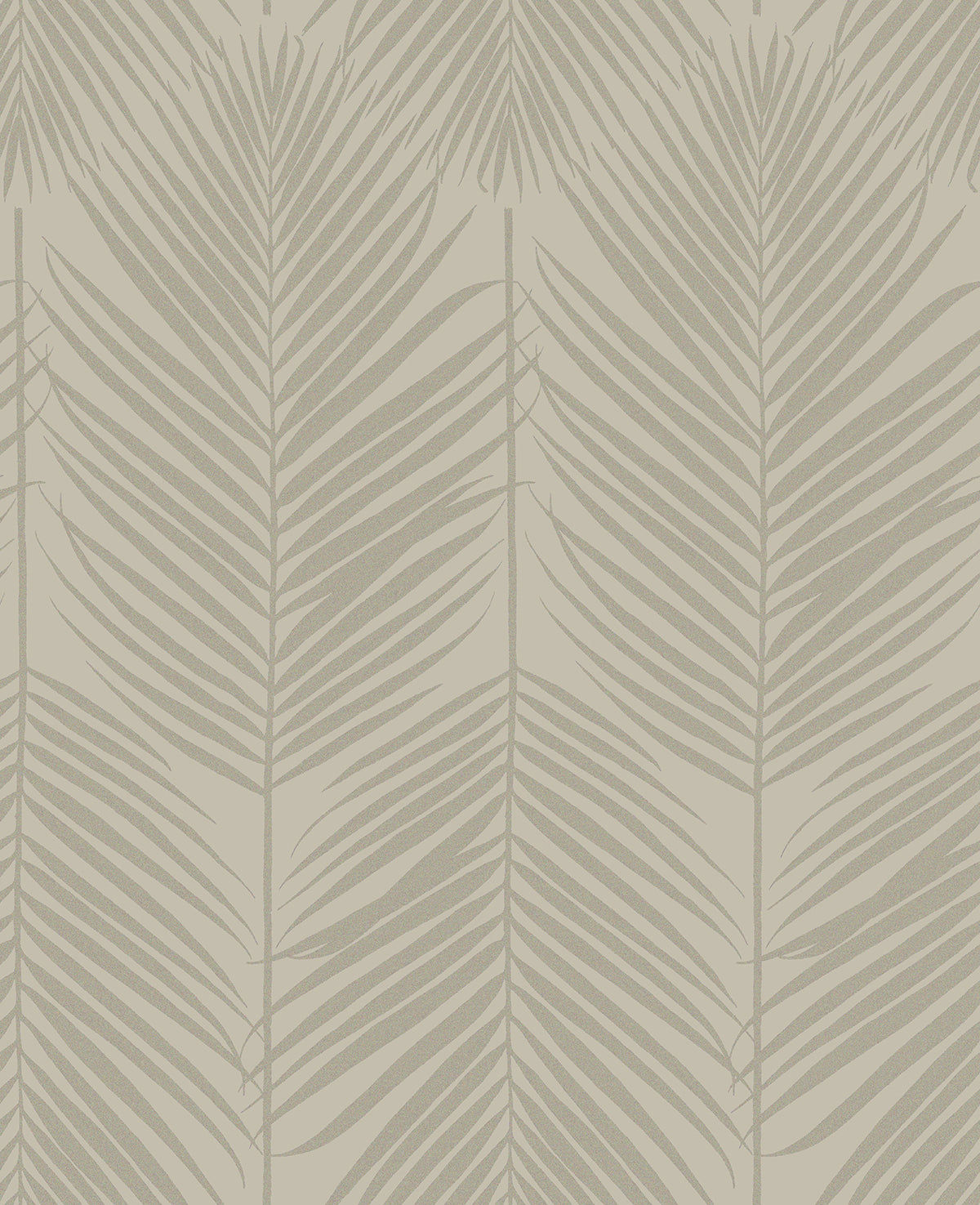 Persei Palm wallpaper in Champagne with repeating palm frond botanical design