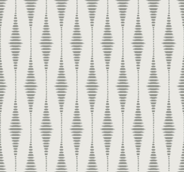 Diamond Stripe geometric wallpaper pattern in Celestial Blue and Pearl
