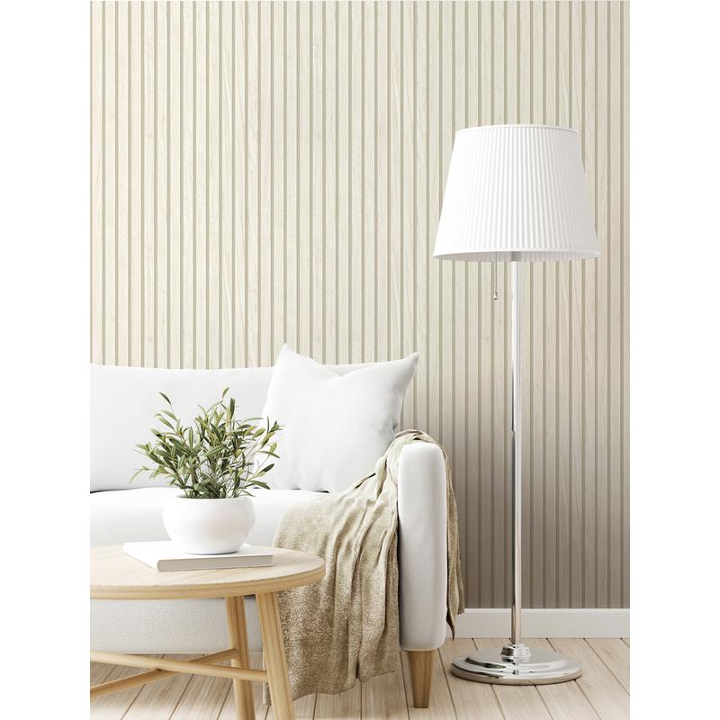 Panacea Cream by Belgravia Decor Wood Wallpaper – Brewster Home Fashions BG1159
