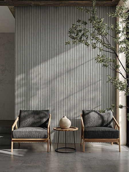 Panacea Grey by Belgravia Decor Wood Wallpaper – Brewster Home Fashions BG1161