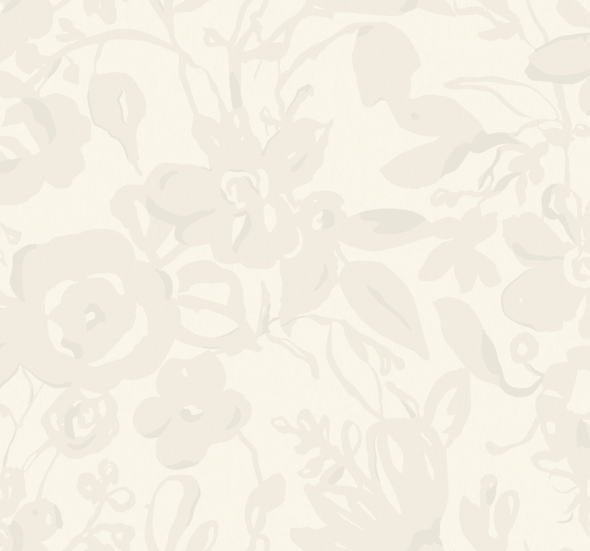 Brushstroke Floral Pearl Wallpaper with Painterly Bohemian Floral Motif - York BL1734