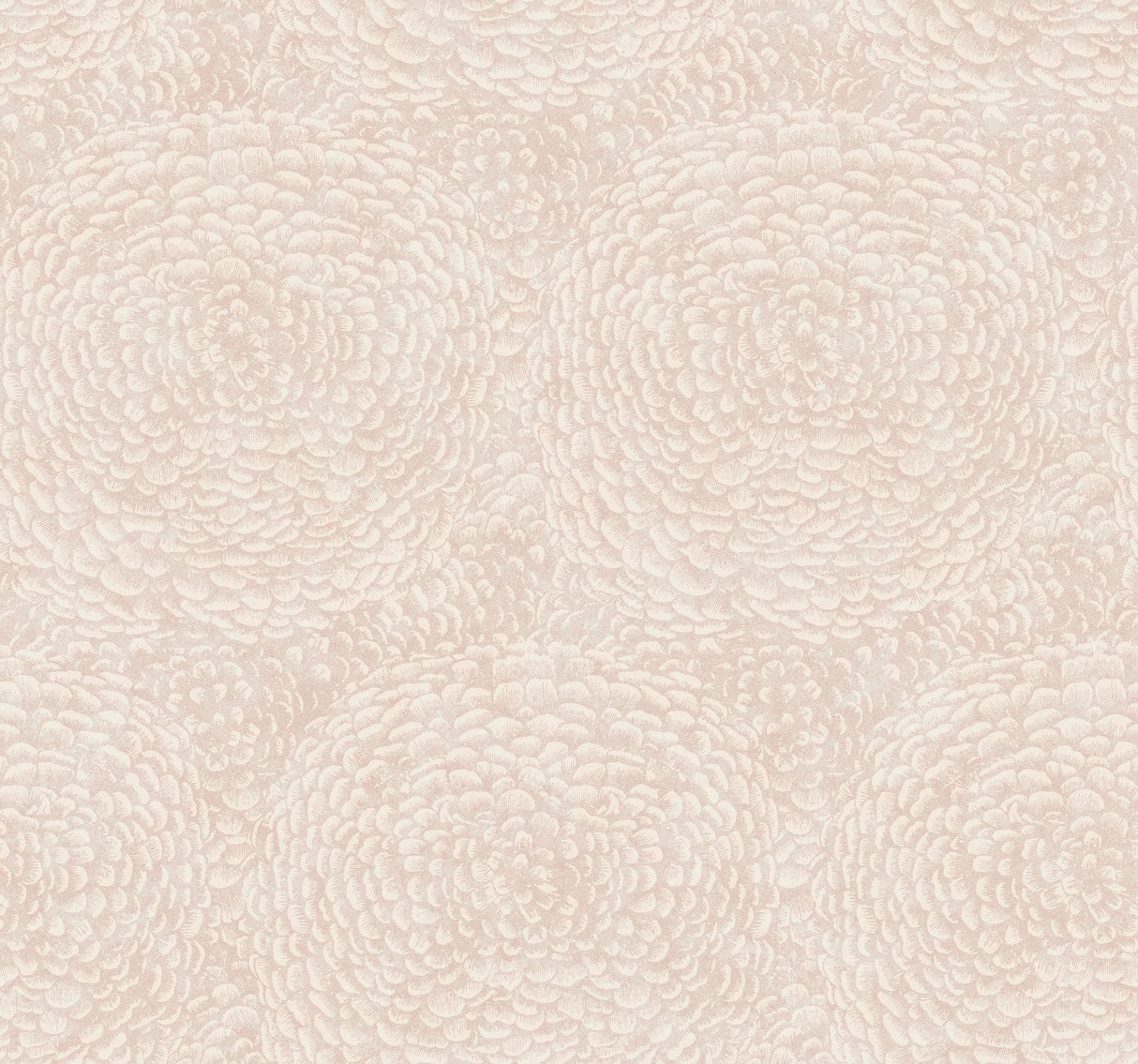 Floret Pink Wallpaper with Bohemian Floral Motif - York BO6751
