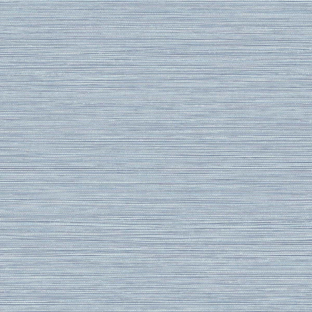 Grasslands Bridgewater blue faux grasscloth texture wallpaper