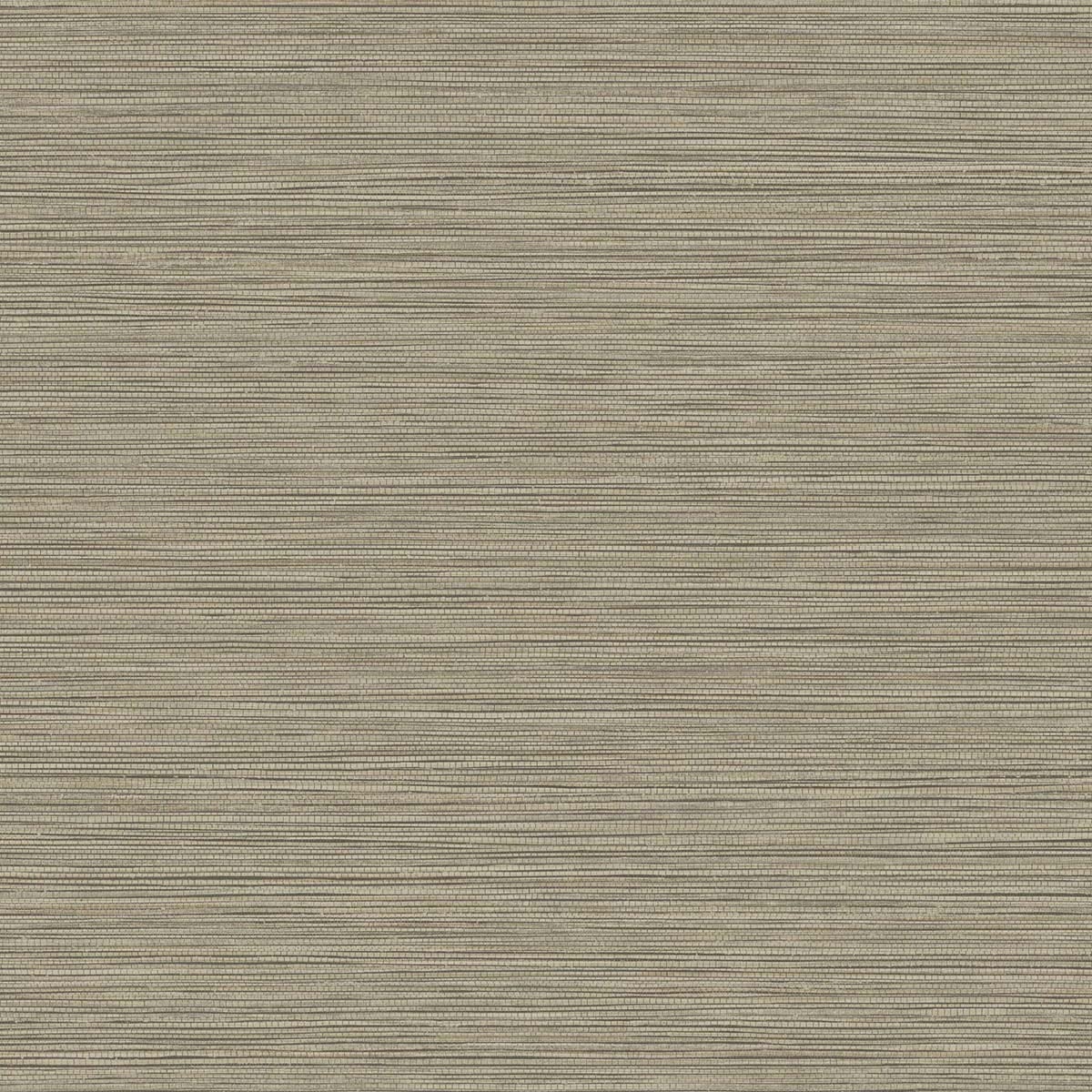 Grasslands Warm Stone faux grasscloth texture wallpaper in matte grey-beige tones