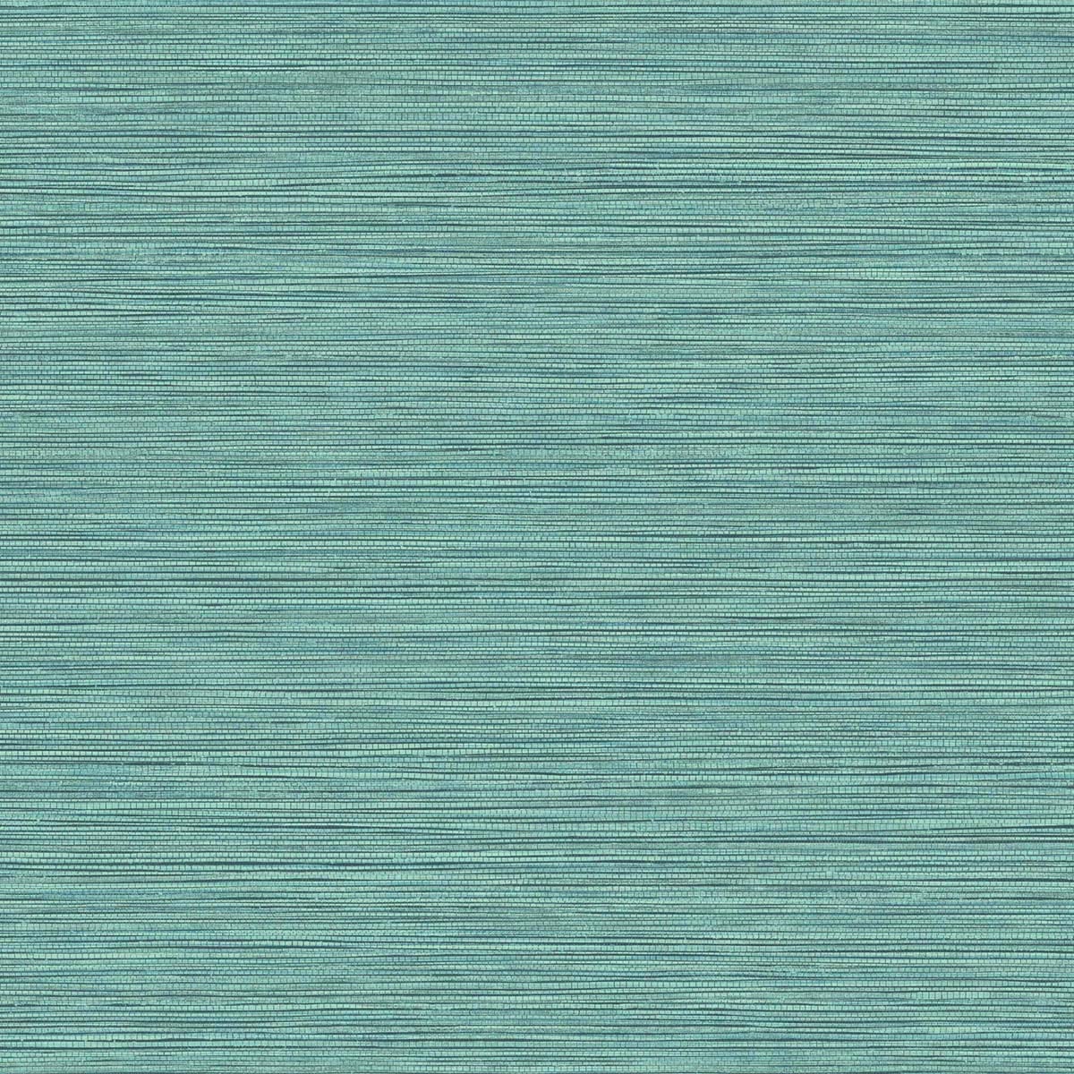 Grasslands Blue Stem faux grasscloth vinyl wallpaper texture in blue tones
