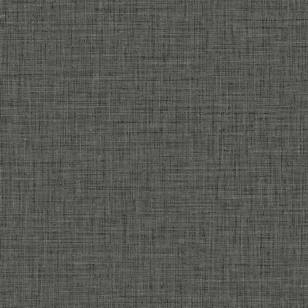 Easy Linen textured wallpaper in Charcoal (BV30200) by Seabrook Designs