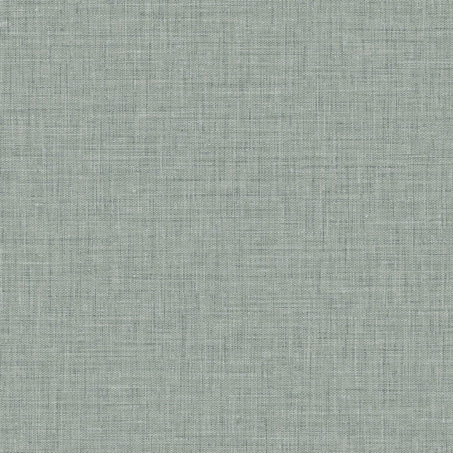 Easy Linen wallpaper in Powder Blue with a subtle woven linen texture