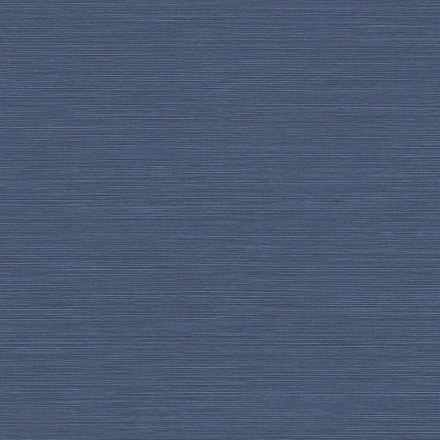 Coastal Hemp Ocean Blue faux grasscloth texture wallpaper
