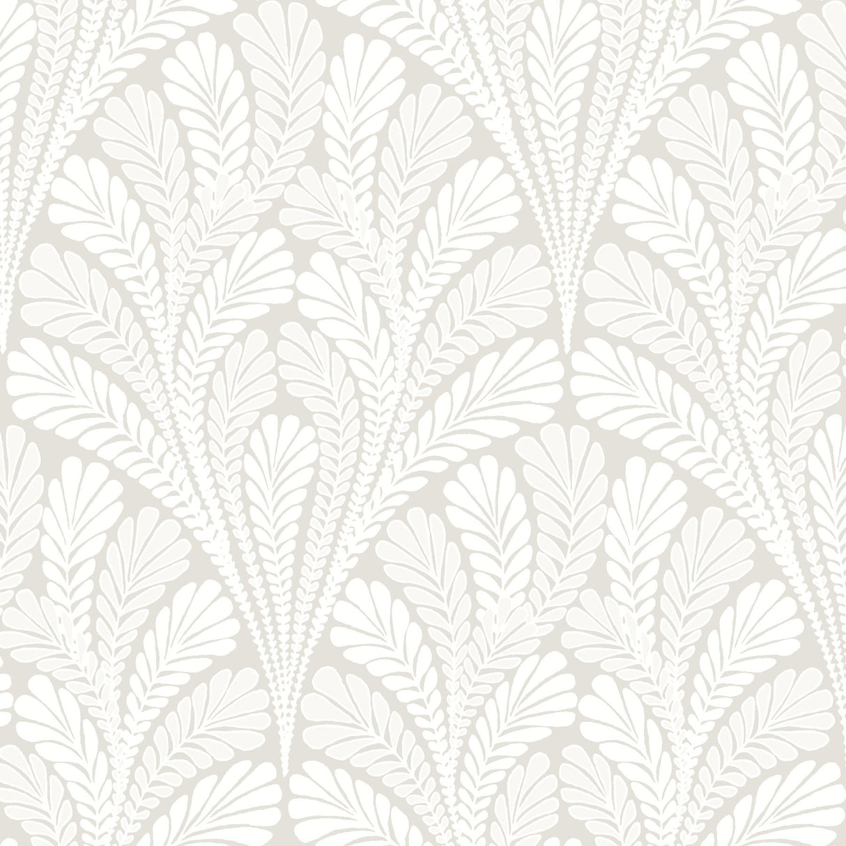 Shell Damask Neutral & Pearl Wallpaper with Metallic Pearlescent Damask - York BW3952
