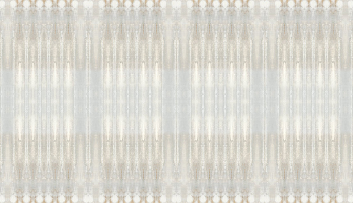 Dune Neutral Sisal Grasscloth Wall Mural with Abstract Bohemian Pattern - York CB1110