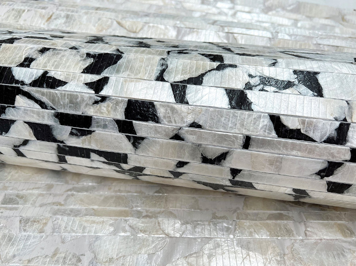 Capiz Offering White Pearl Wallpaper with Capiz Shell Mosaic on Non Woven - York CC1202