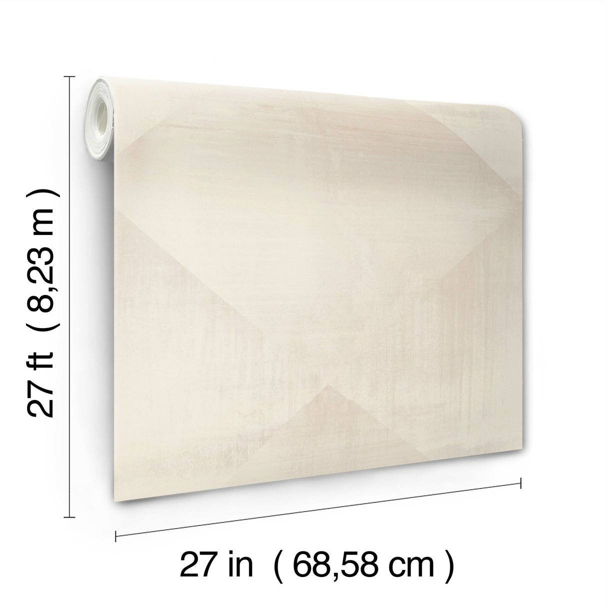 In Clay Beige Geometric Brushstroke Wallpaper - York CC1214