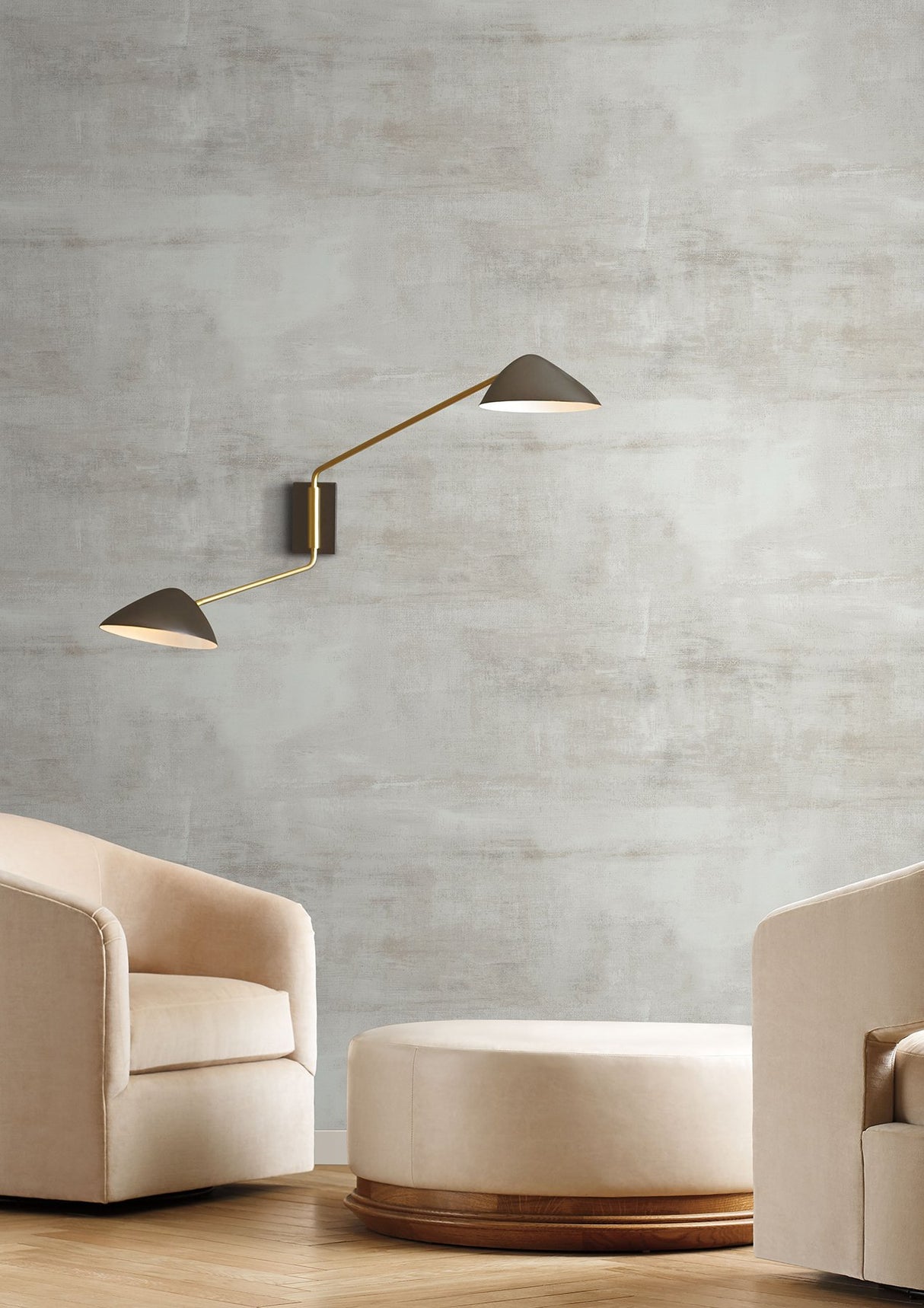 Salt Flats Silver Wallpaper with Textured Abstract Desert Motif - York CC1223