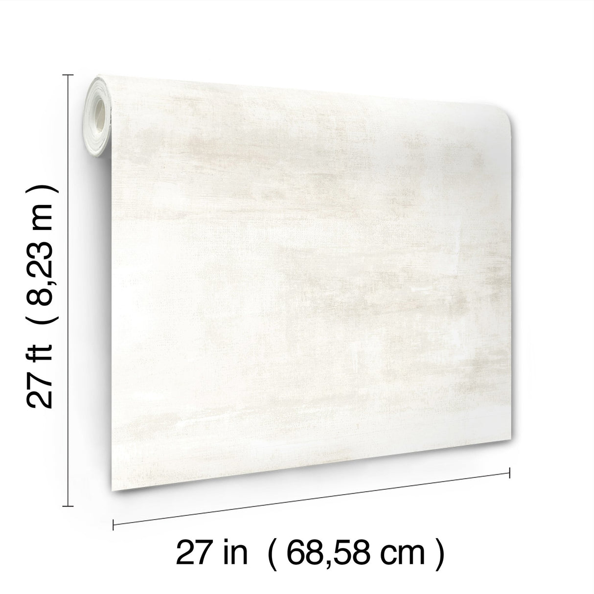 Salt Flats Off White Wallpaper with Textured Abstract Finish - York CC1225