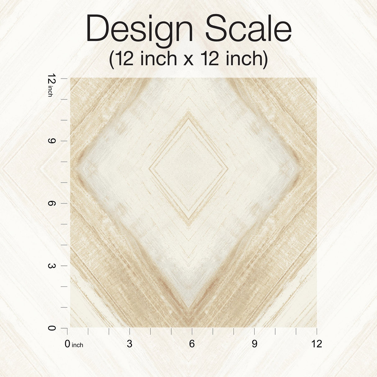 Ballad Desert Wallpaper with Geometric Diamond Watercolor Motif - York CC1241