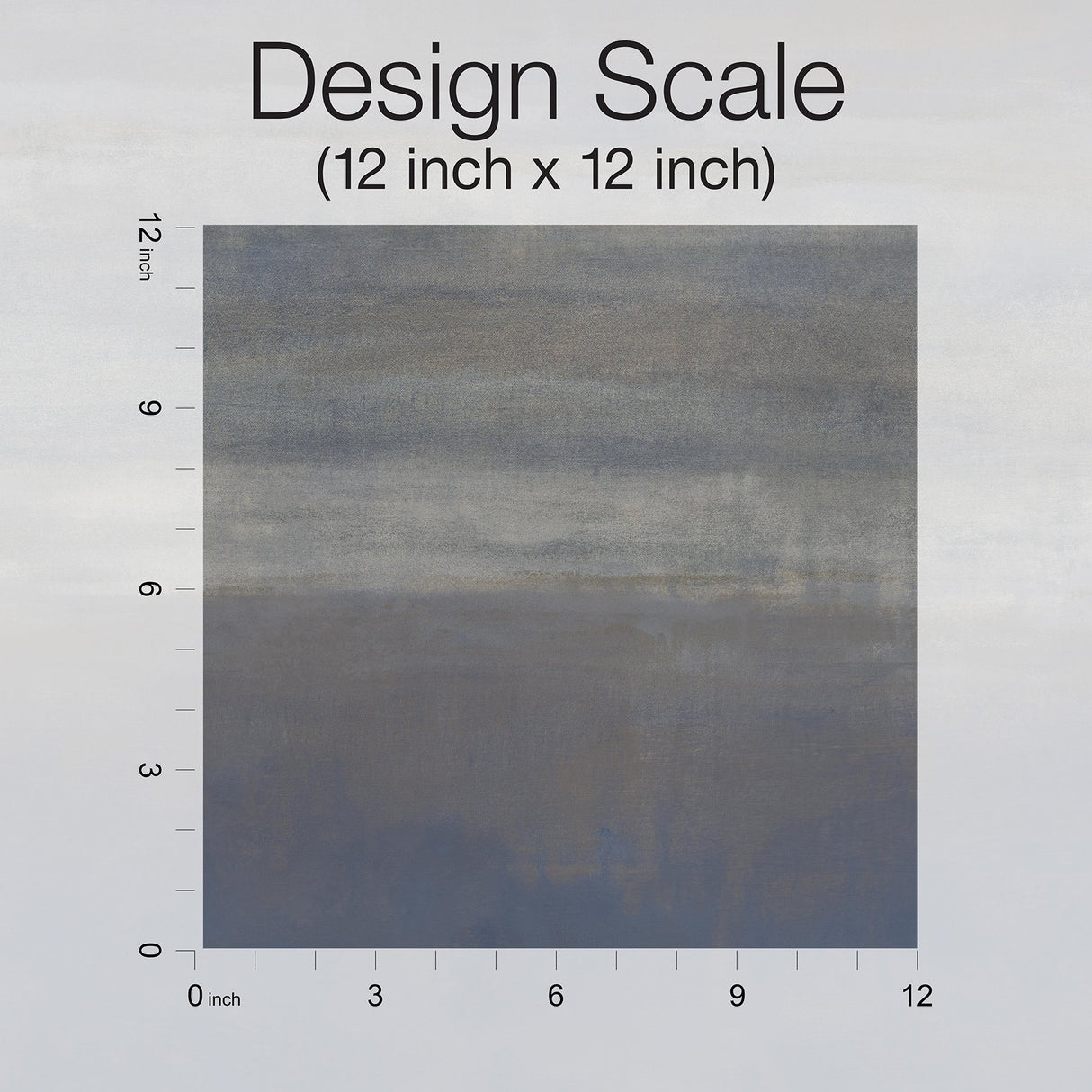 Serene Reflection Navy Wallpaper with Textured Abstract Horizontal Band - York CC1255