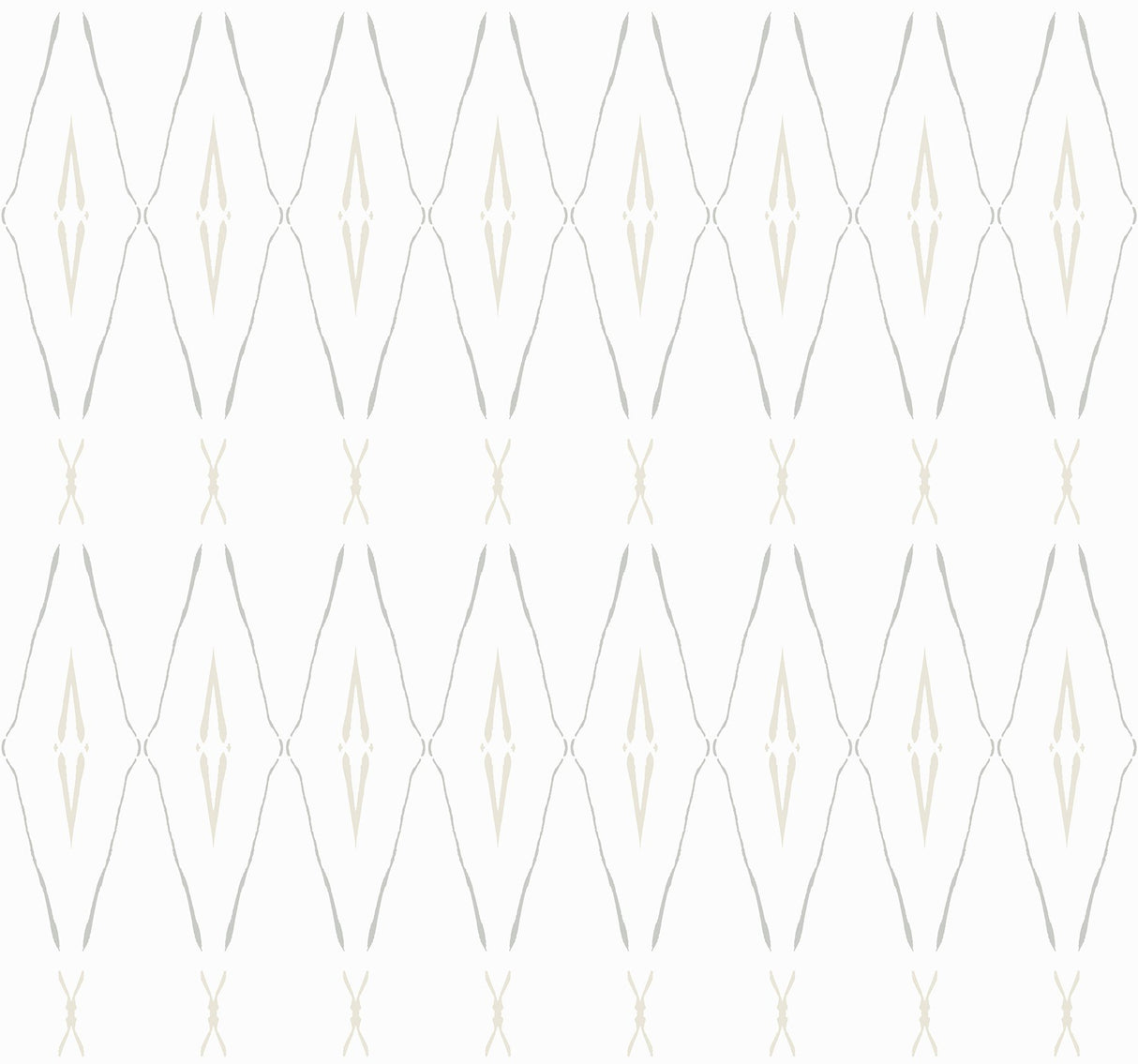 Artifact Silhouettes Natural Geometric Paper Weave Grasscloth Wallpaper - York CC1283